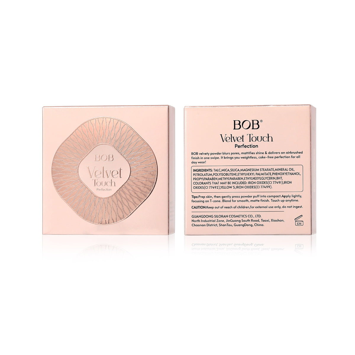 BOB Velvet Matte Finish Powder Compact