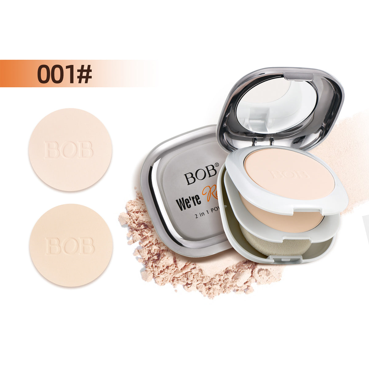 BOB Matte Double Layer Powder Compact