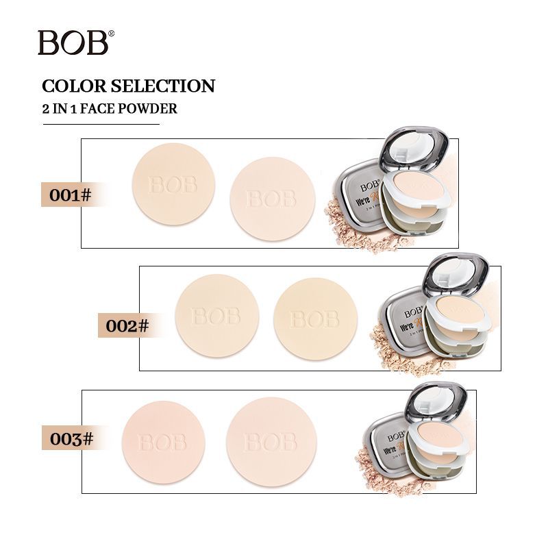 BOB Matte Double Layer Powder Compact