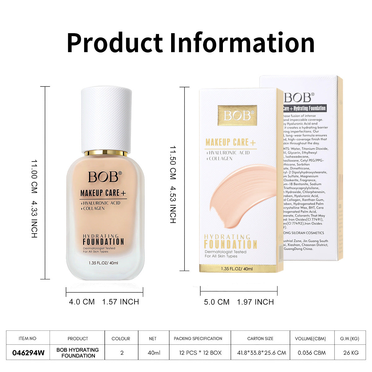 BOB Hydrating Matte Foundation