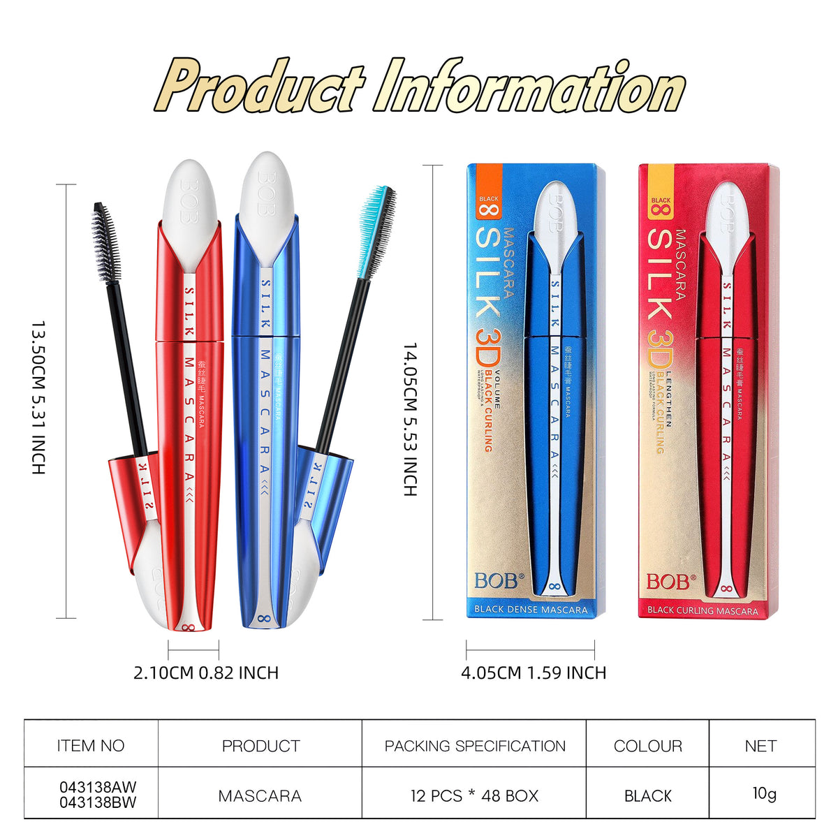 BOB Silk Fiber Lengthening & Volumizing Mascara