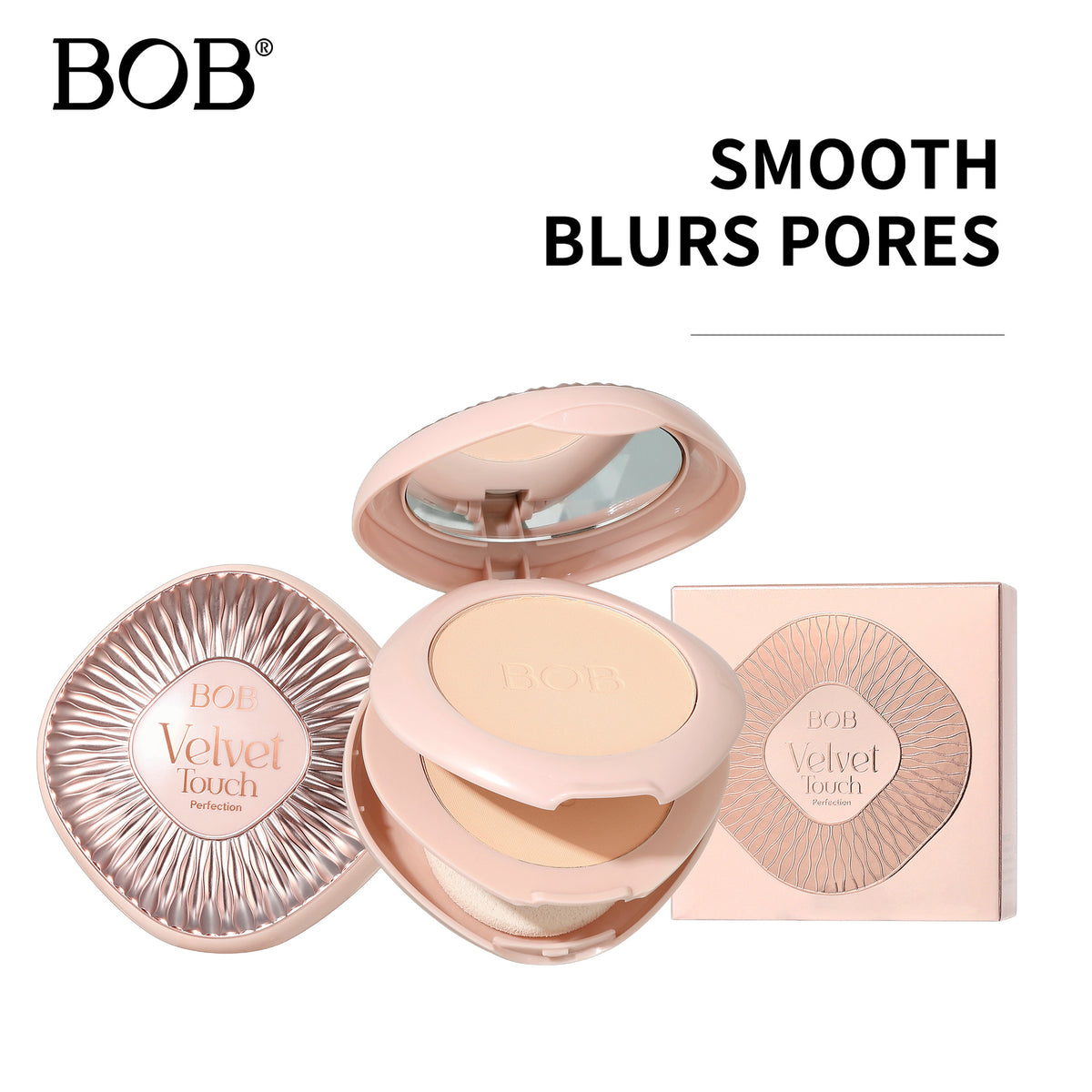 BOB Velvet Matte Finish Powder Compact