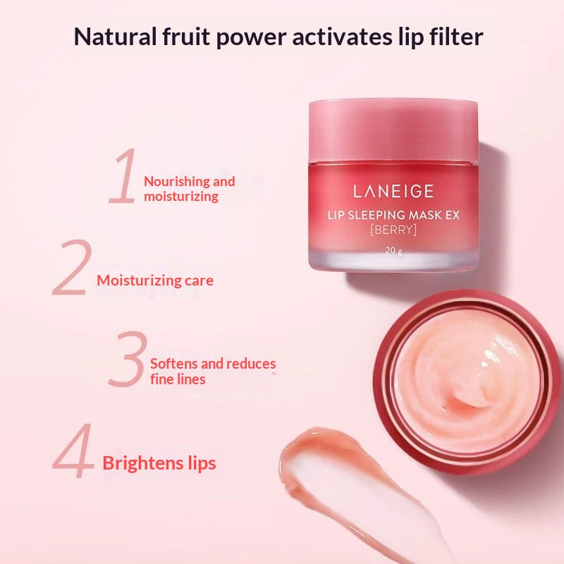 Laneige Berry Lip Sleeping Mask - English translated marketing image - c52374d7