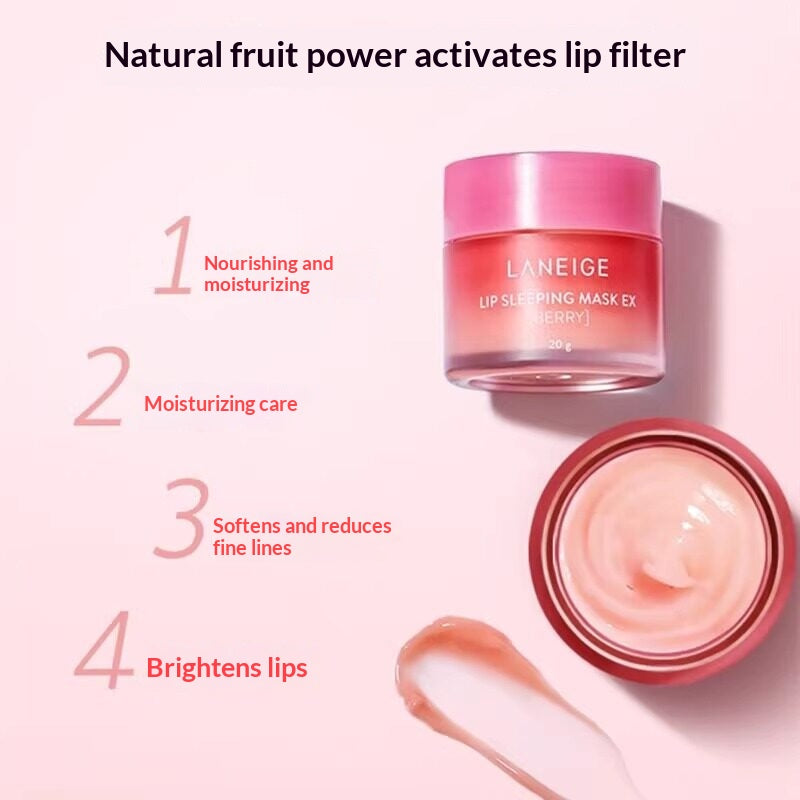 Laneige Berry Lip Sleeping Mask - English translated marketing image - 4471b074