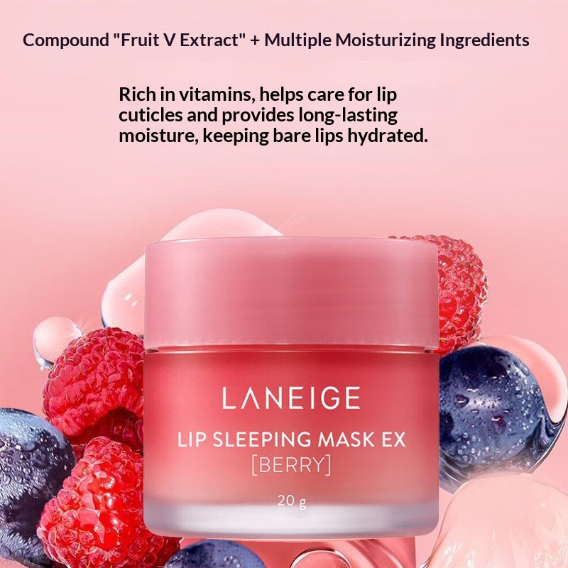 Laneige Berry Lip Sleeping Mask - English translated marketing image - 55001bec