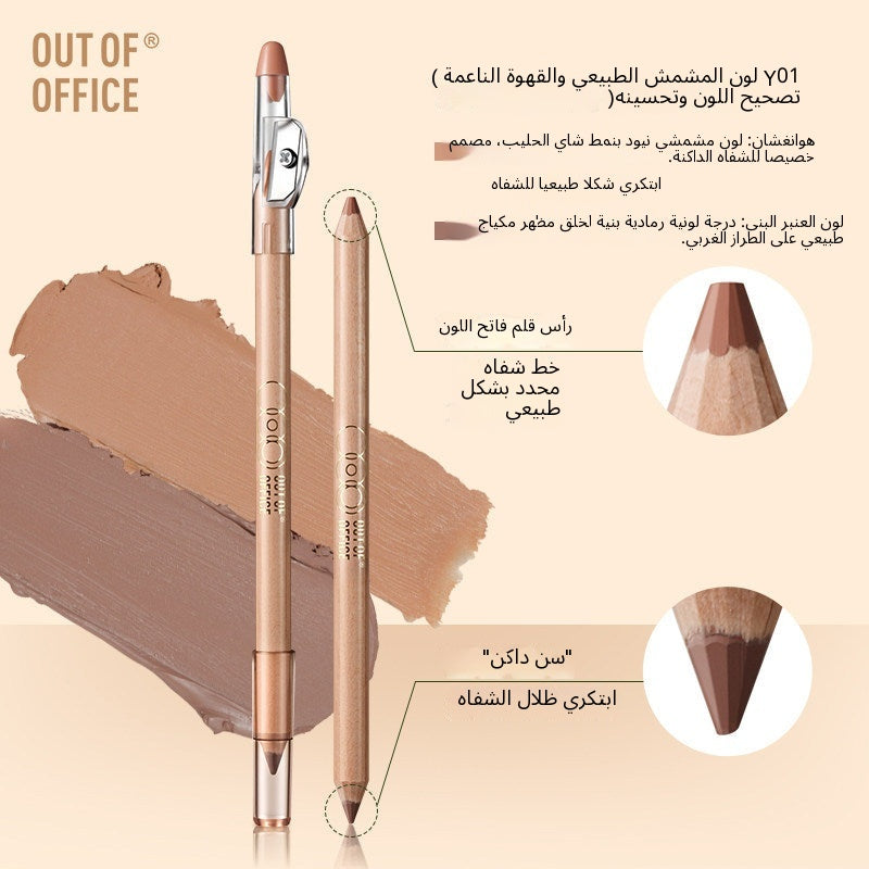 OUT-OF-OFFICE Dual-End Lip Liner - Arabic translated marketing image - 01e286bc