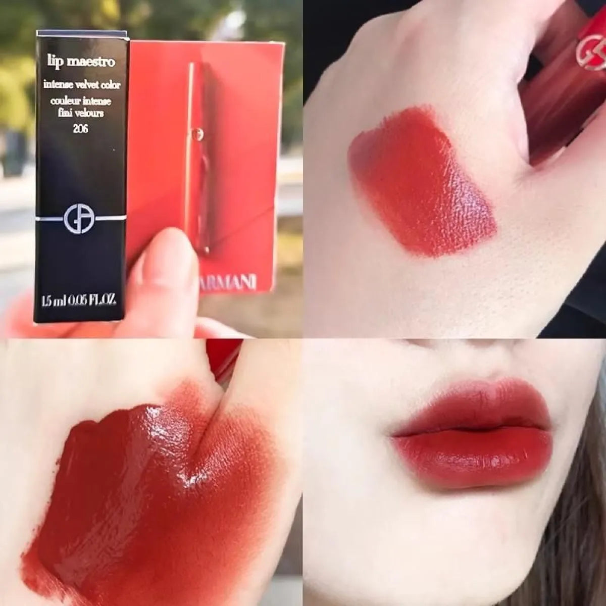 Giorgio Armani Lip Maestro Liquid Lipstick 206 Cedar